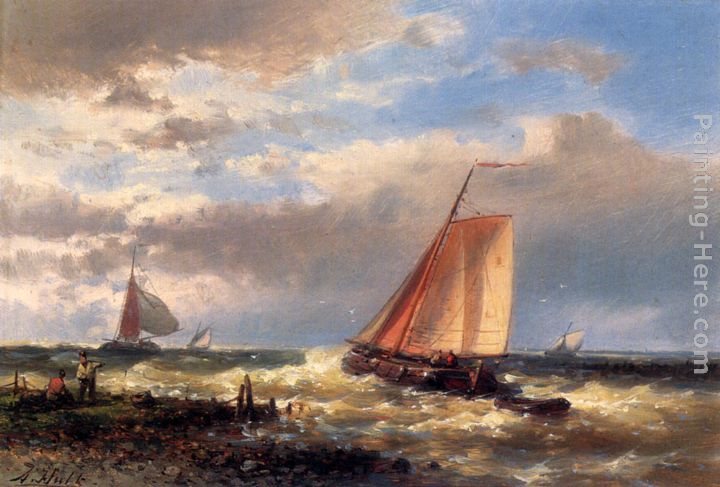 Abraham Hulk Snr A Choppy Estuary